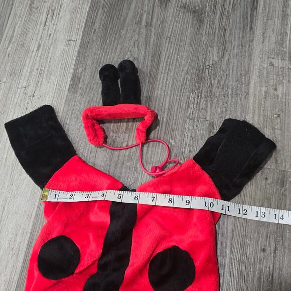 Target Ladybug Dog Dress Up Halloween 2 Piece Costume Size Medium 16 inch Party - Picture 3 of 6